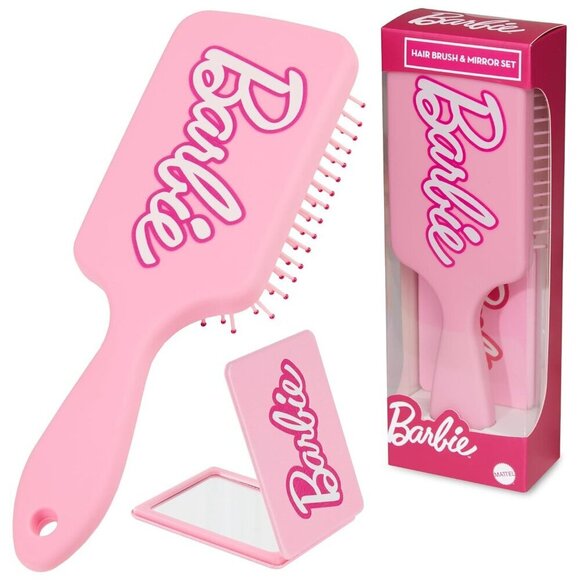 Hair Brush and Mirror Set Detangler Paddle Style Gifts for Women Girls main image 4